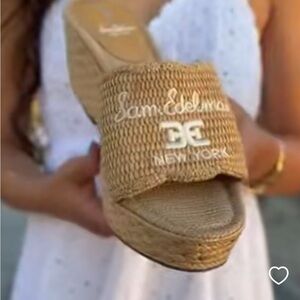 Sam Edelman Camila Wedge Sandals. size 8